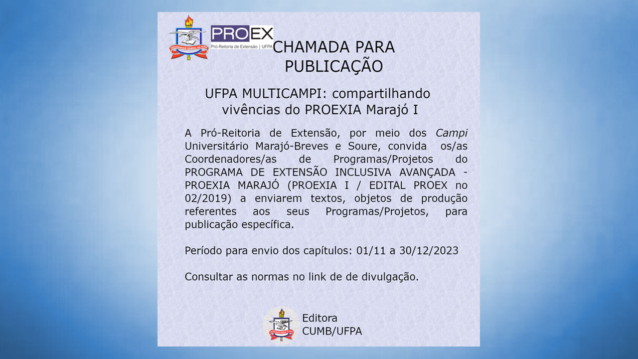 Chamada para publicação em livro digital 